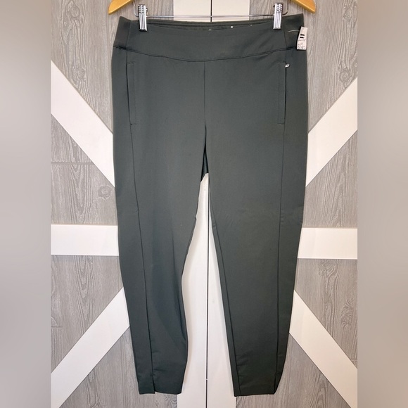 B16.24 Gaiam Om High-Rise Pocket Yoga and casual pants Green Medium - Picture 1 of 7